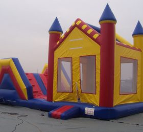 T8-105 Commercial Castle Bouncing House Dry Slide Qualität aufblasbare Bouncing House Combo