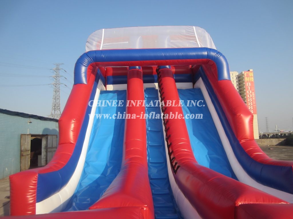 T8-504 White Stars Inflatable Slide