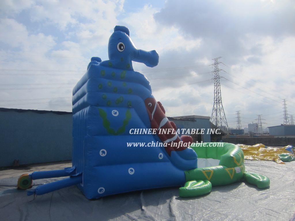 T8-1428 Cartoon Turtle Inflatable Slide