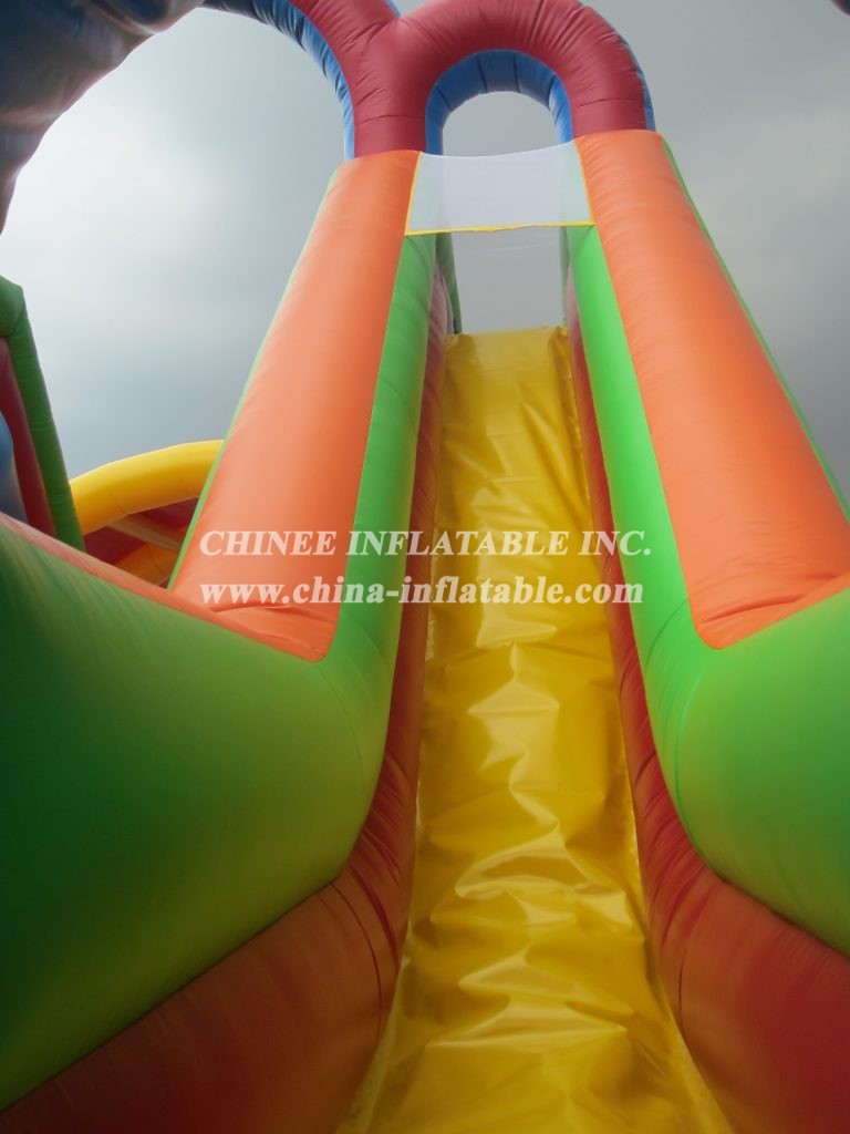 T8-1065 Popular Design Colorful Giant Inflatable Slide