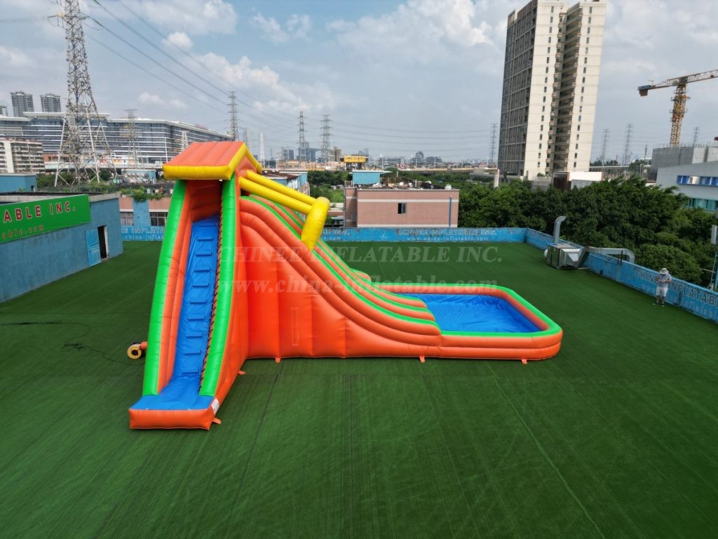 T8-1423 Large Three-Slide Inflatable Water Slide