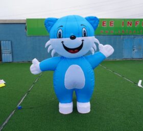 M1-10 Blaue Katze aufblasbare mobile Karikatur