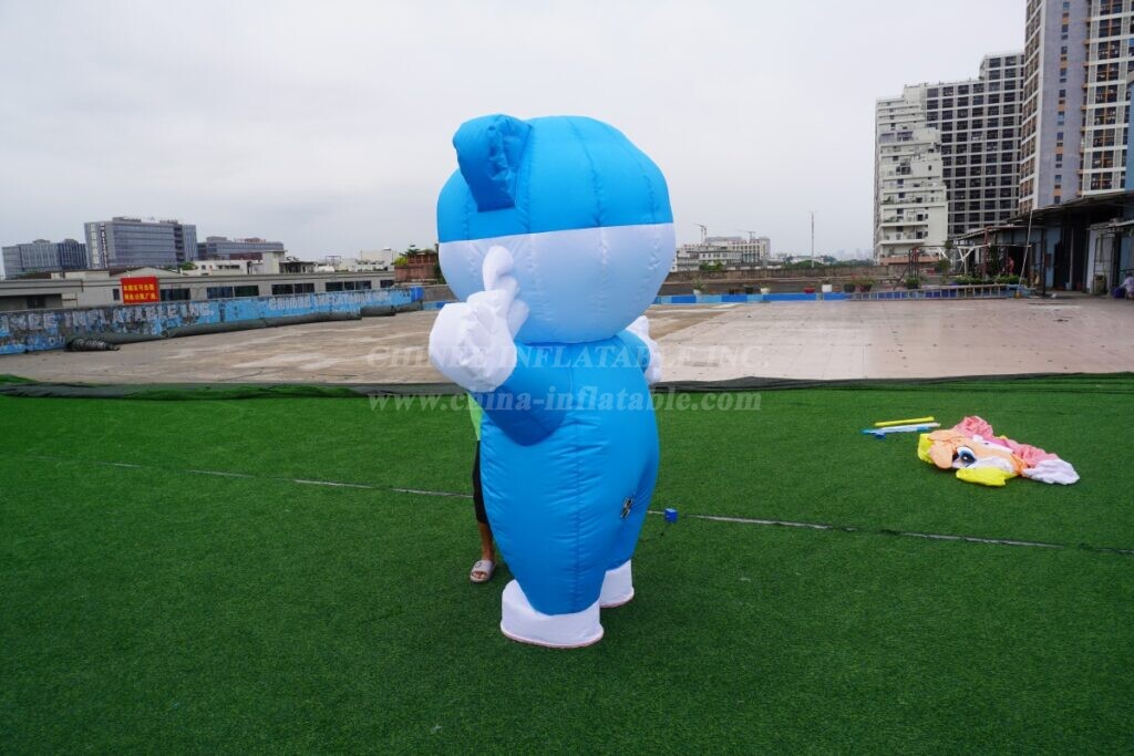 M1-10 Blue Cat Inflatable Moving Cartoon
