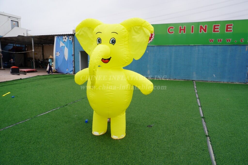 M1-22 Yellow Elephant Inflatable Moving Cartoon