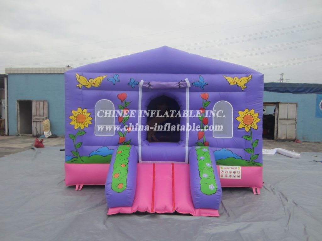 T2-1206 Bouncy House Jumping Castle With Slide Inflatable Combo For Kids Party