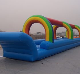 T10-127 Bunte aufblasbare Wasserrutsche