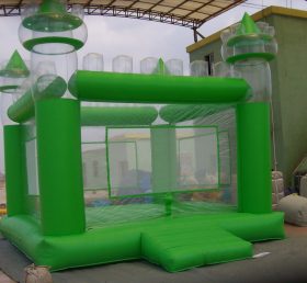 T2-164 Aufblasbares Trampolin Green Castle