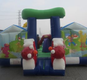 T2-2578 Kitzel mich Elmo aufblasbares Trampolin