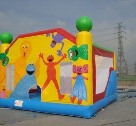 T2-542 Kitzel mich Elmo aufblasbares Trampolin