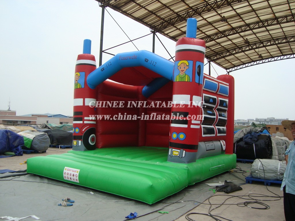 T2-2657 Firetruck Inflatable Bouncers