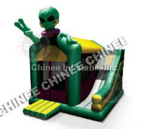 T5-152 Alien aufblasbare Bounce House Kombination Slide