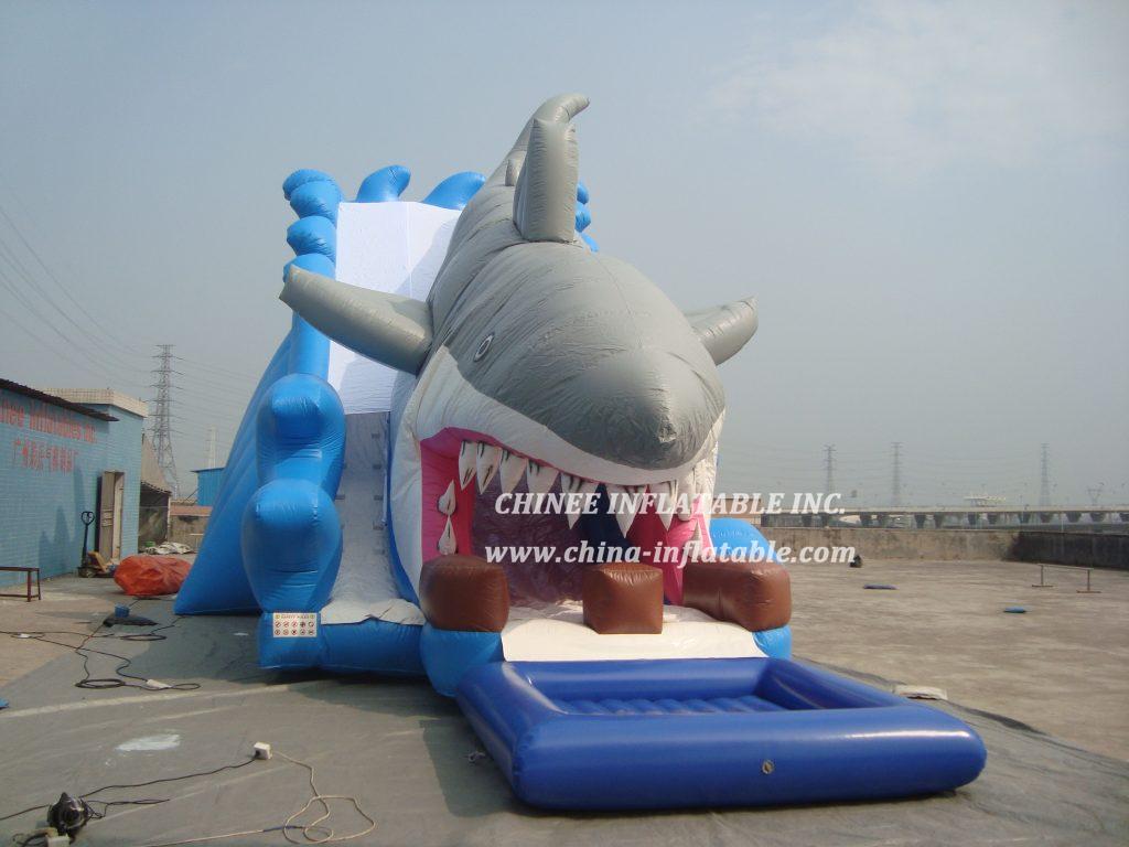 T8-251 Shark Giant Slide Inflatable Slide For Kids