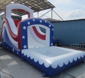 T8-652 White Star aufblasbare Bounce Slide