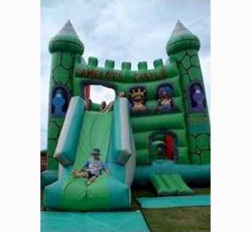 T2-1006 Green Castle aufblasbares Trampolin