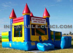 T2-1282 Schloss aufblasbares Trampolin