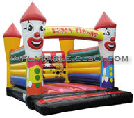 T2-1406 Happy Clown aufblasbares Trampolin