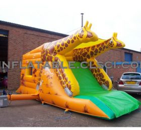 T2-1771 Giraffe aufblasbares Trampolin