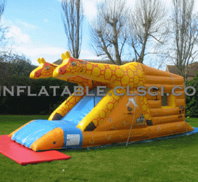 T2-1932 Giraffe aufblasbares Trampolin