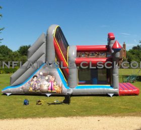 T2-2137 Schloss aufblasbares Trampolin