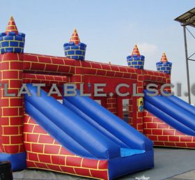 T2-2305 Aufblasbares Trampolin Castle Kombination