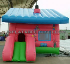 T2-2424 Indoor aufblasbares Trampolin mit Rutsche