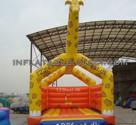 T2-2553 Giraffe aufblasbares Trampolin