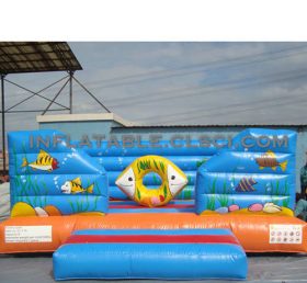 T2-2653 Unterwasserwelt aufblasbares Trampolin