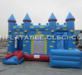 T2-3181 Schloss aufblasbares Trampolin