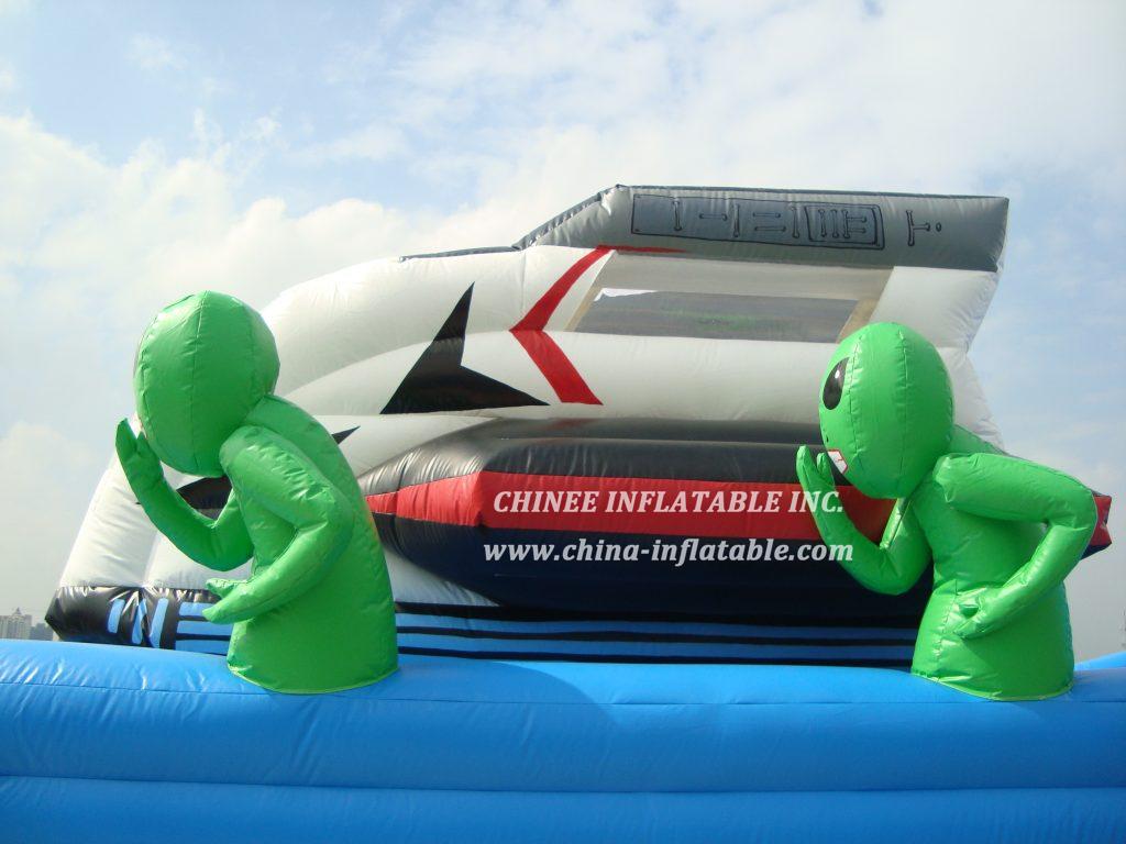 T8-221 Inflatable Slide Alien And Space Giant Slide