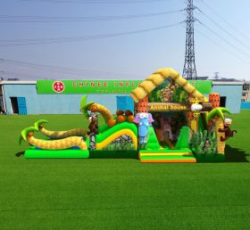 T6-445 Spiele Dschungel Thema riesige aufblasbare Kinder Vergnügungspark Spiel