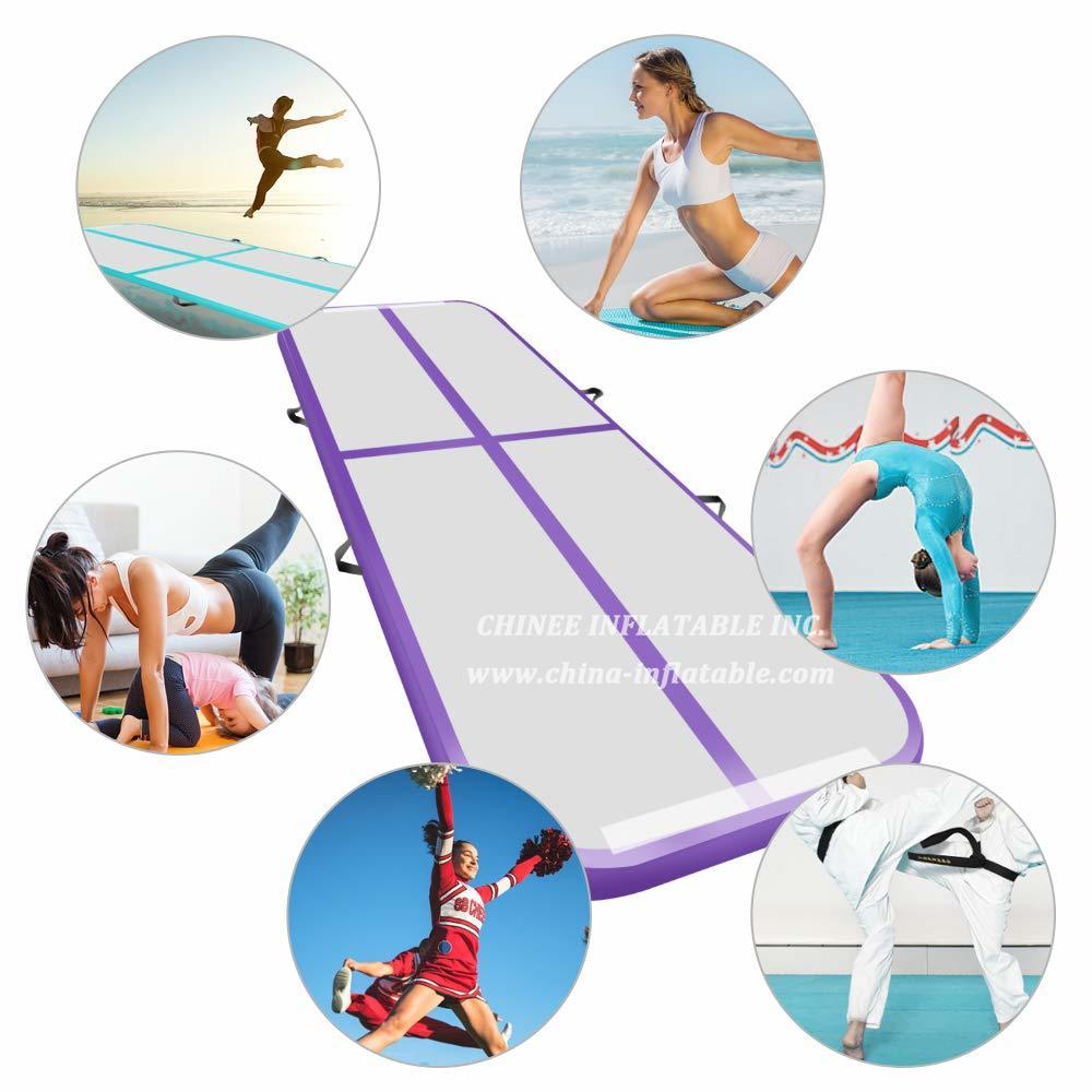 AT1-042 Inflatable Gymnastic Mat Taekwondo Flip Mat Household Air Track Floor Trampoline Yoga Mat Parkour Multifunctional Sports Mat