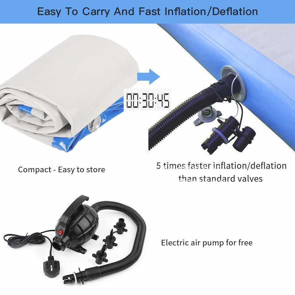 AT1-043 Inflatable Gymnastics Airtrack Floor Tumbling Air Track For Kids Adult One Free Electronic Pump