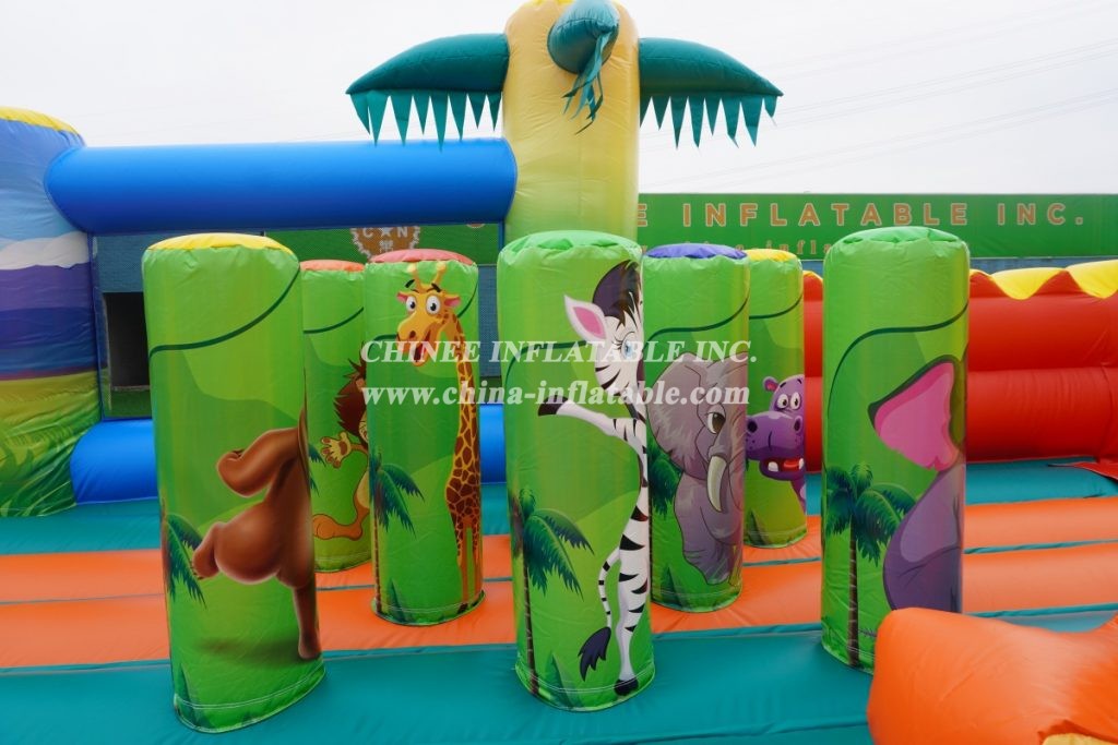 GF2-017 Jungle Theme Inflatable Funcity