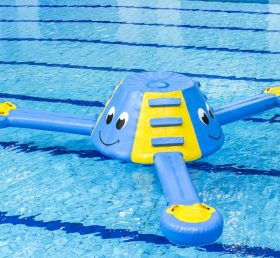 WG1-004 Spiele Happy Face aufblasbare Wassersport Park Pool Spiel