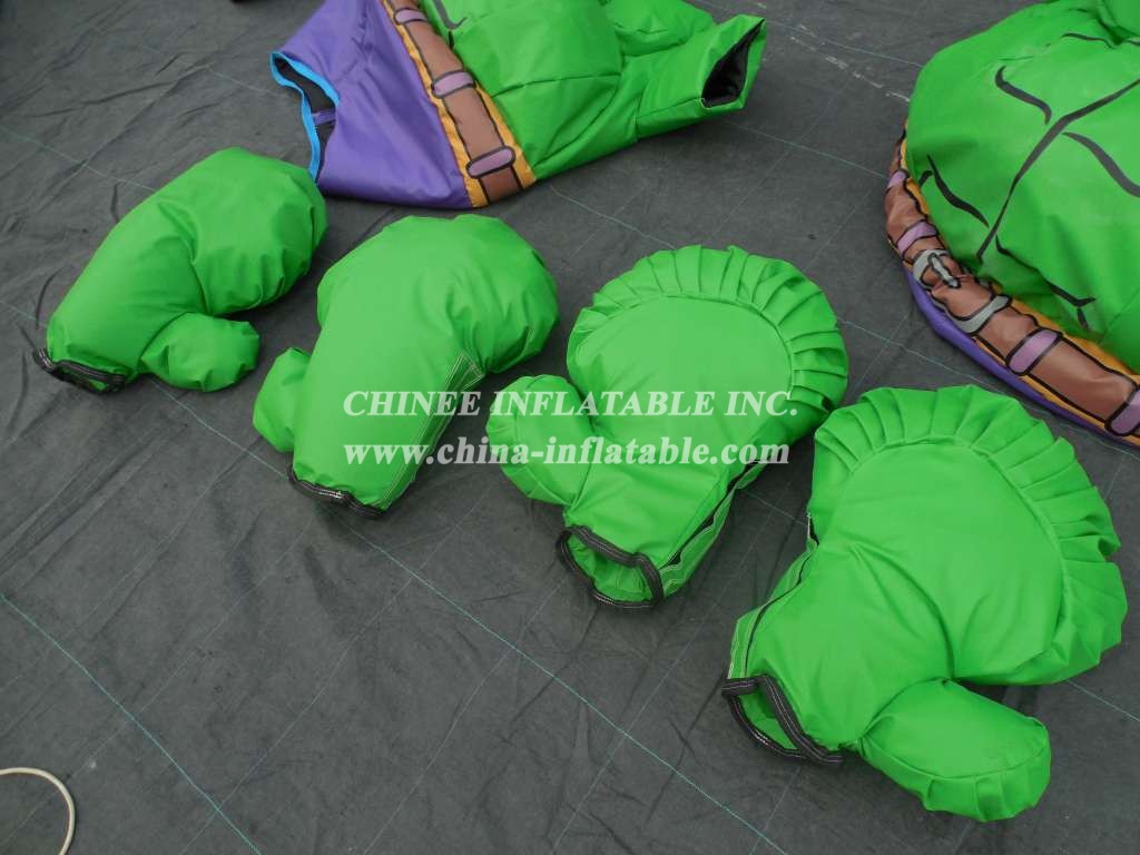 SS1-8 Adult Green Warrior Superhero Sumo Set