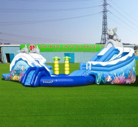 Pool2-710 Aquapark Delfine und Elefanten