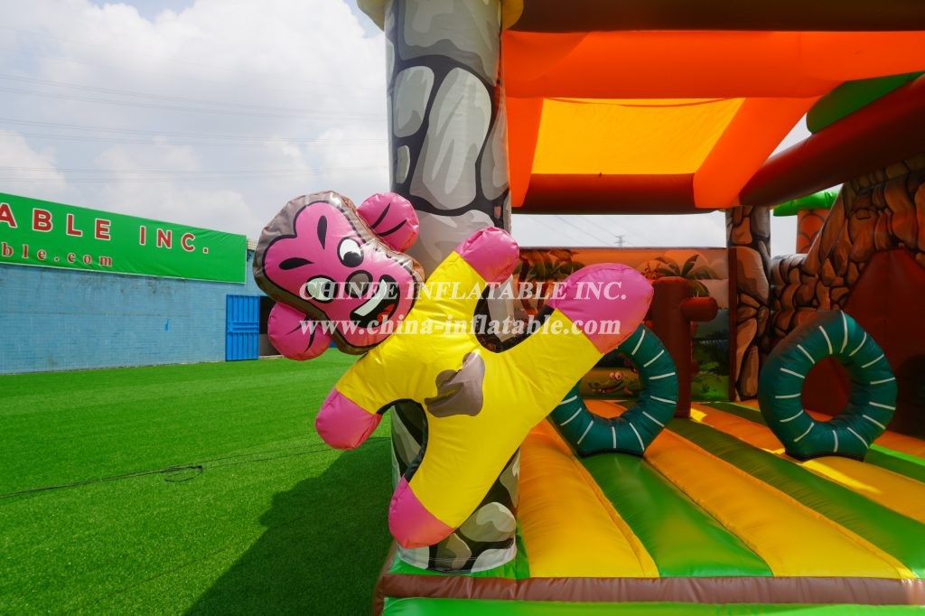 T2-011 Chinee Jungle Bouncy House With Slide