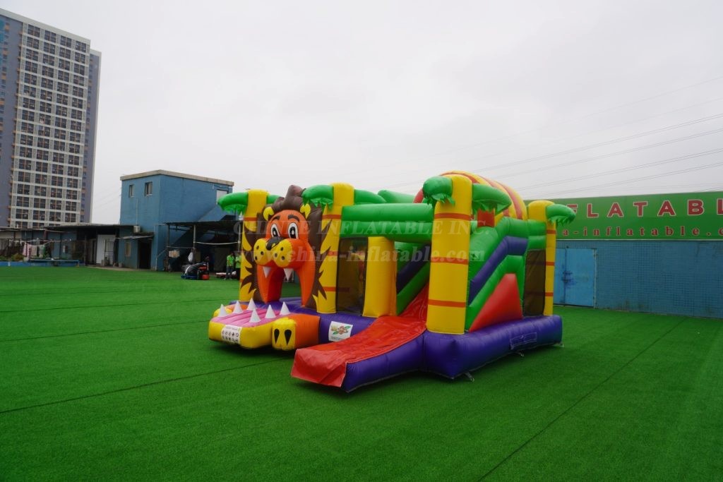 T2-3480 Lion Theme Bouncy Castle With Slide