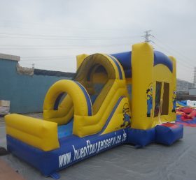 T2-013 Million Bounce House aufblasbare trockene Rutsche