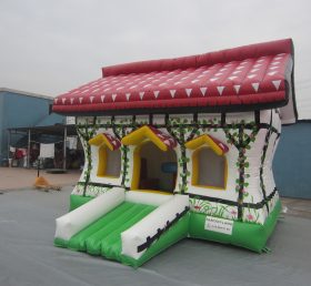 T2-3093 Haus Form aufblasbare Bounce Kids Party