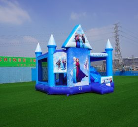 T5-1000 Aufblasbare gefrorene Kombination Moonwalk Elsa gefrorene Bounce House