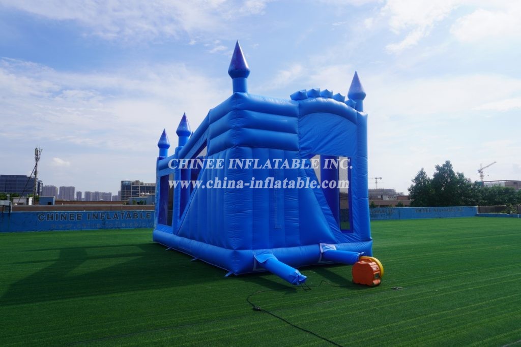 T5-1002A Disney Frozen Bouncy Castle Combo With Slide Jumping Castle