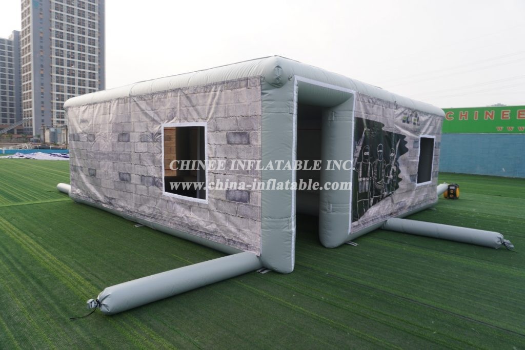 Tent1-801 Inflatable Structure Shooting Practice Military Training Tent Custom Air Buliding Tent