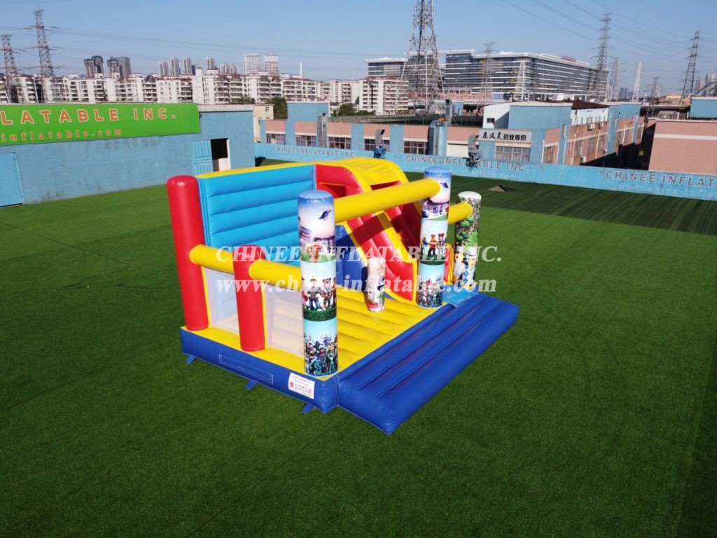 T2-3210C Roblox Themed Inflatable Bounce House With Slide