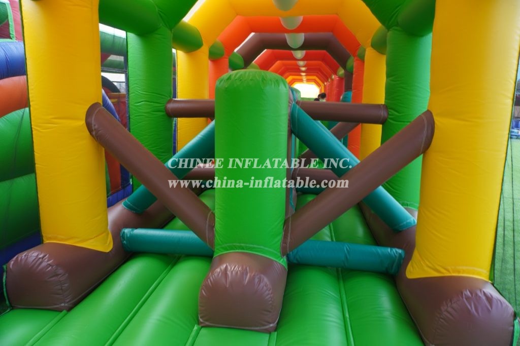 CR1-015 80M Inflatable Obstacle Course Challenge Run