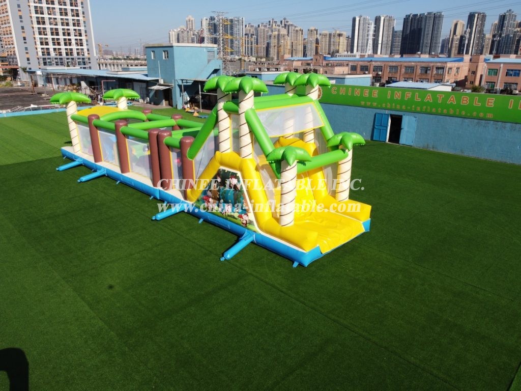 T7-1255 Inflatable Obstacle Course Removable Challenge Run