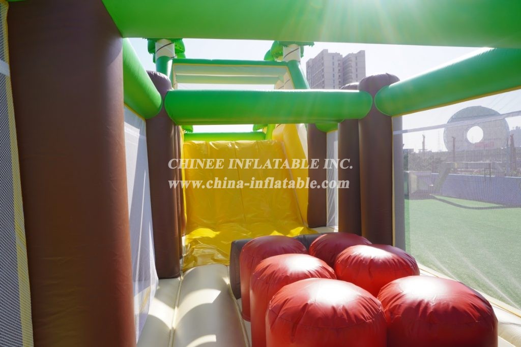 T7-1255 Inflatable Obstacle Course Removable Challenge Run