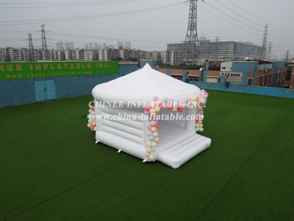 T2-3491B Outdoor White Inflatable Wedding Party Tent Bounce House