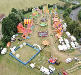 IS11-4019 Maximale aufblasbare Zone Vergnügungspark Outdoor-Spielplatz