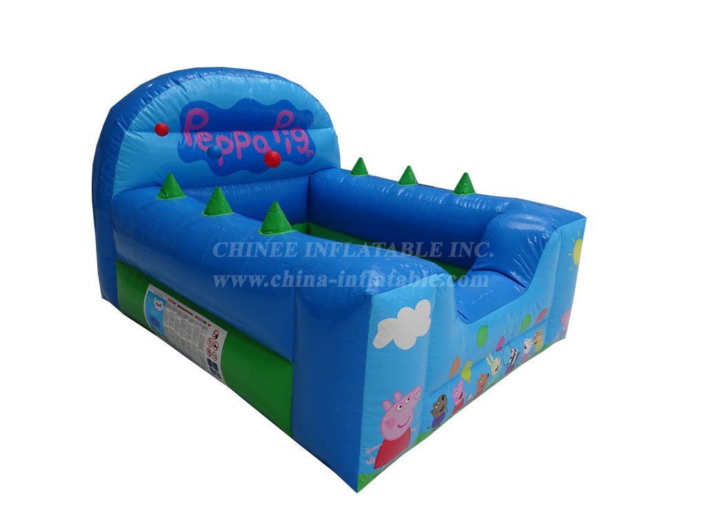 T2-4001 Green Peppa Pig High Back Ball Pool